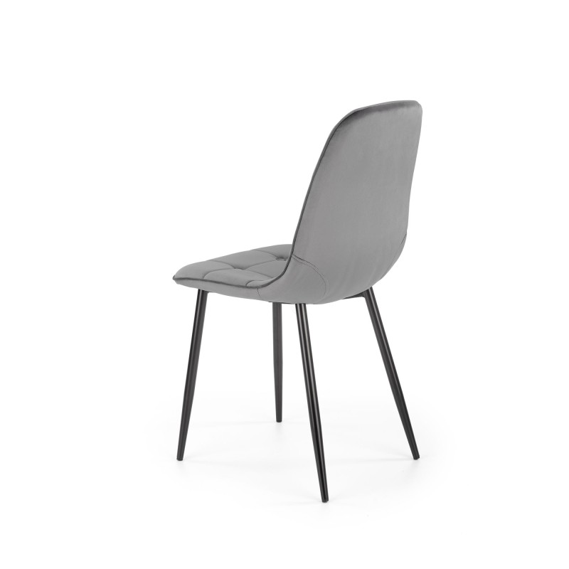 K417 krzesło popielaty velvet (1p 4szt) K417 krzesło popielaty velvet (1p 4szt)
