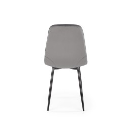 K417 Ash Grey Velvet Chair K417 Ash Grey Velvet Chair