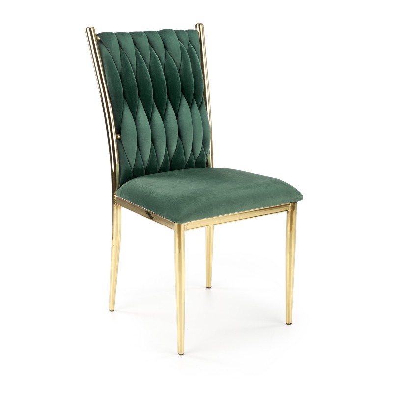 'K436 Dark Green/Gold Chair' 'K436 Dark Green/Gold Chair'