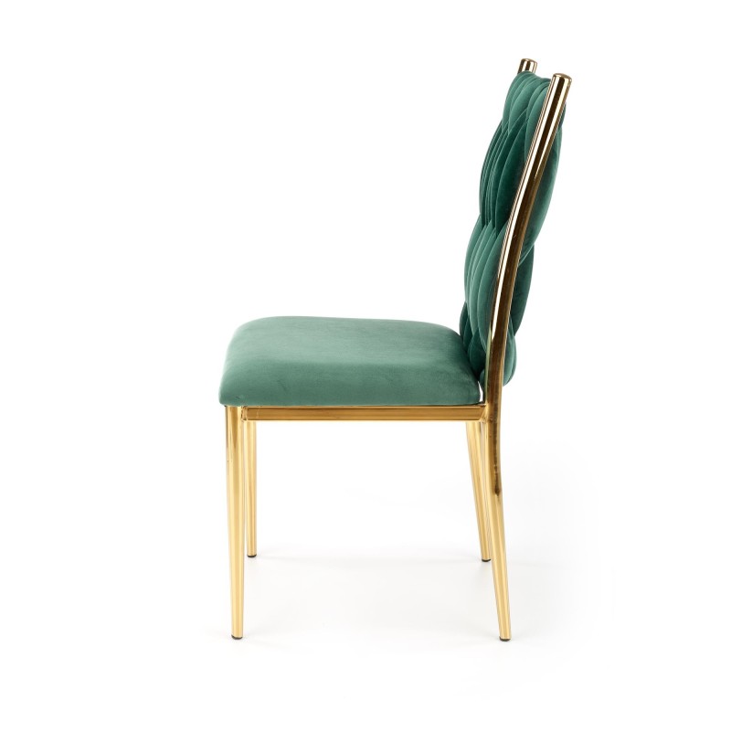 'K436 Dark Green/Gold Chair' 'K436 Dark Green/Gold Chair'