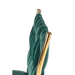 'K436 Dark Green/Gold Chair' 'K436 Dark Green/Gold Chair'