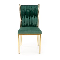 'K436 Dark Green/Gold Chair' 'K436 Dark Green/Gold Chair'