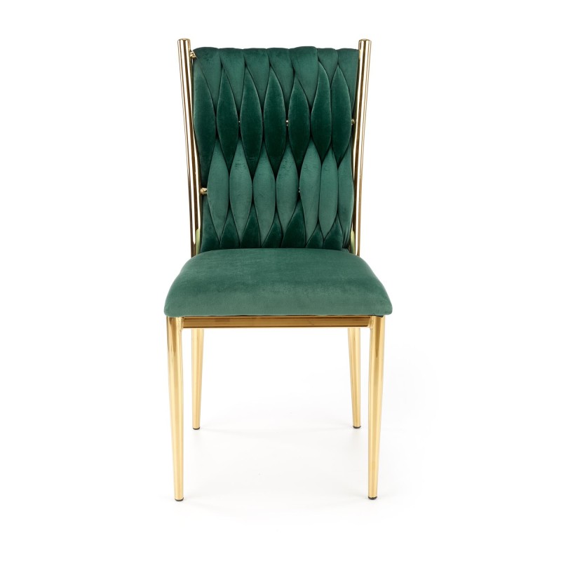 'K436 Dark Green/Gold Chair' 'K436 Dark Green/Gold Chair'