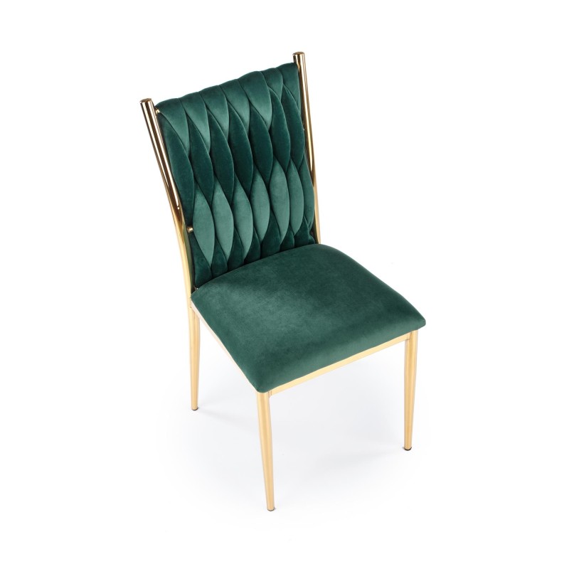 'K436 Dark Green/Gold Chair' 'K436 Dark Green/Gold Chair'