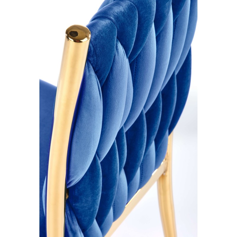 'K436 Navy Blue/Gold Chair' 'K436 Navy Blue/Gold Chair'