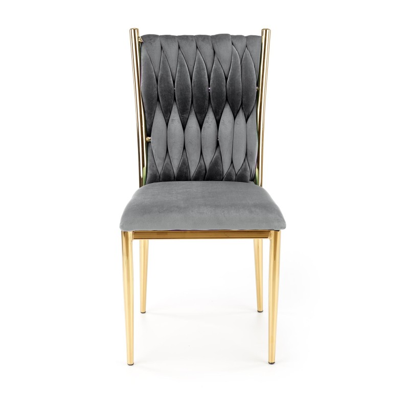 'K436 Ash Grey/Gold Chair' 'K436 Ash Grey/Gold Chair'