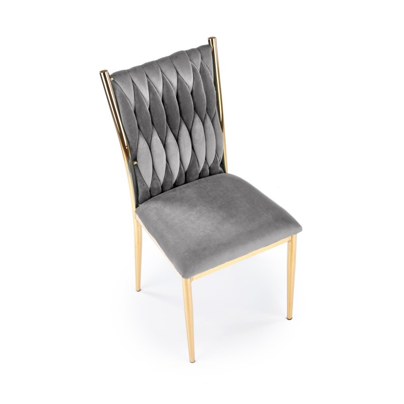 'K436 Ash Grey/Gold Chair' 'K436 Ash Grey/Gold Chair'