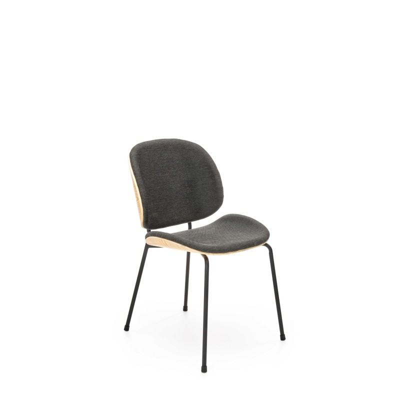 'K467 Natural Oak Chair / Upholstery: Dark Ash' 'K467 Natural Oak Chair / Upholstery: Dark Ash'