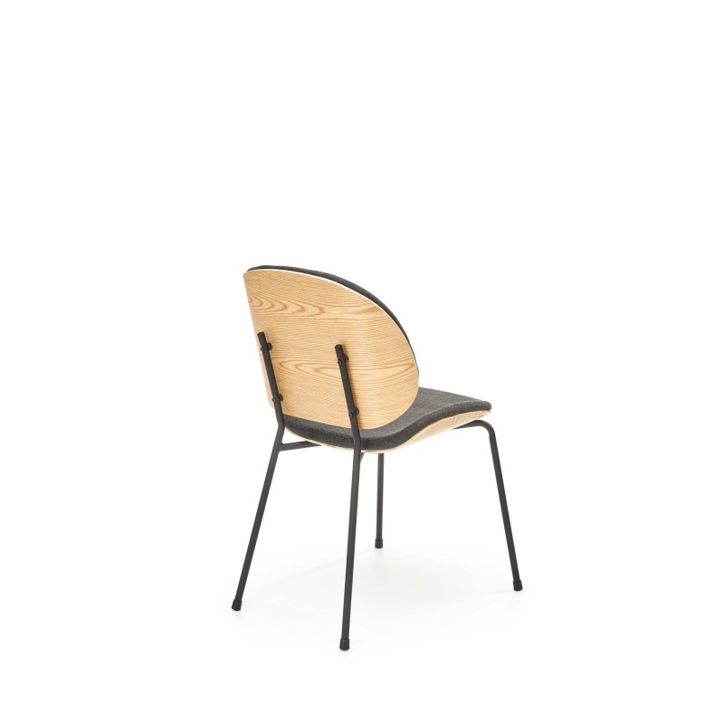 'K467 Natural Oak Chair / Upholstery: Dark Ash' 'K467 Natural Oak Chair / Upholstery: Dark Ash'