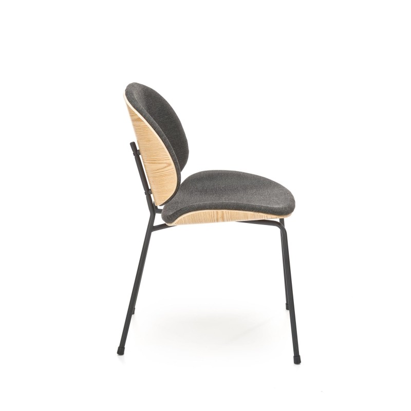 'K467 Natural Oak Chair / Upholstery: Dark Ash' 'K467 Natural Oak Chair / Upholstery: Dark Ash'