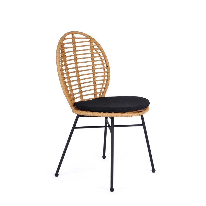 'K472 Natural/Black Chair' 'K472 Natural/Black Chair'