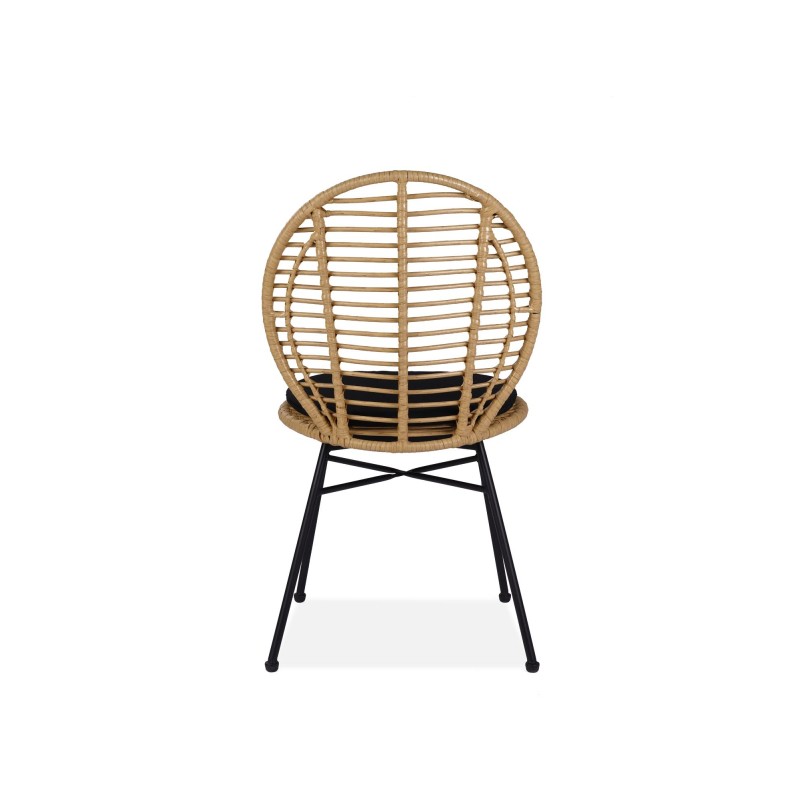 'K472 Natural/Black Chair' 'K472 Natural/Black Chair'