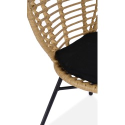 'K472 Natural/Black Chair' 'K472 Natural/Black Chair'