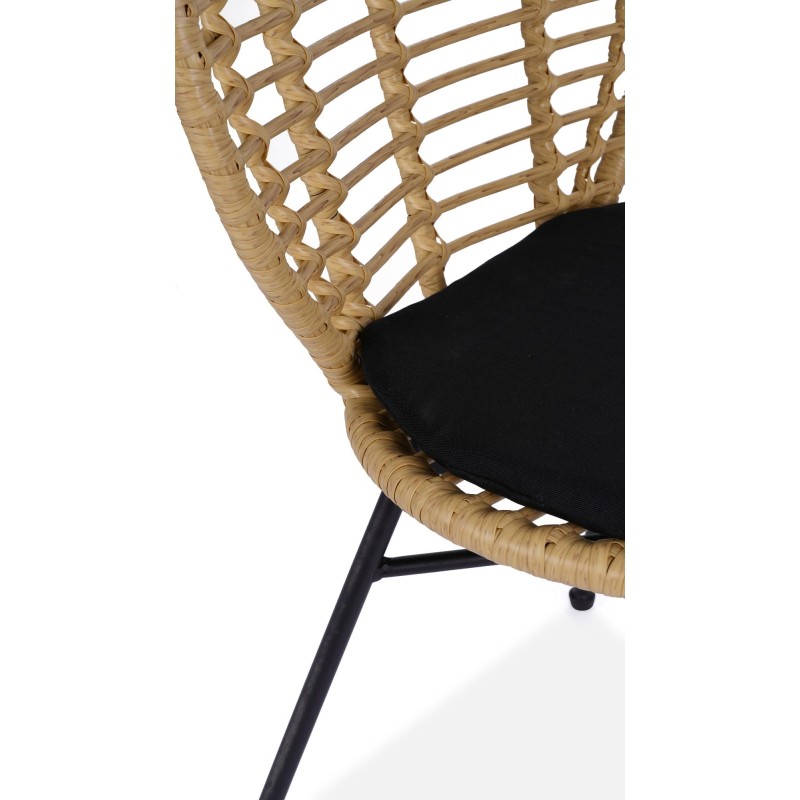 'K472 Natural/Black Chair' 'K472 Natural/Black Chair'