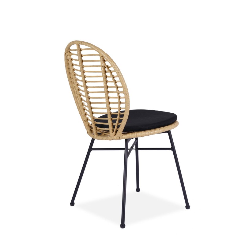 'K472 Natural/Black Chair' 'K472 Natural/Black Chair'