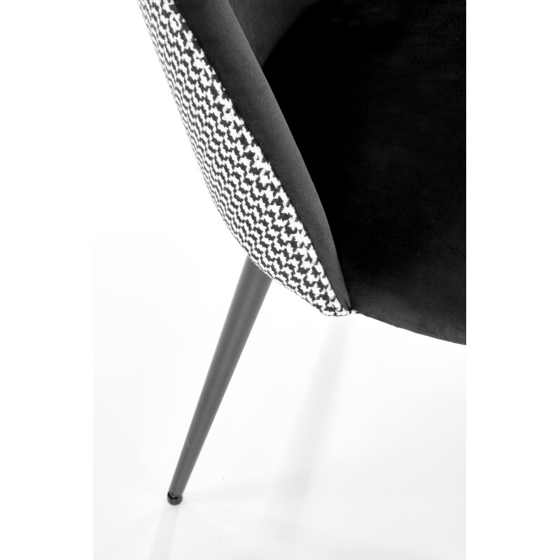 'K478 Black - White Chair' 'K478 Black - White Chair'