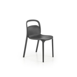 K490 krzesło plastik czarny(1p 4szt)