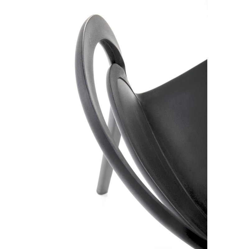 K490 krzesło plastik czarny(1p 4szt) K490 krzesło plastik czarny(1p 4szt)