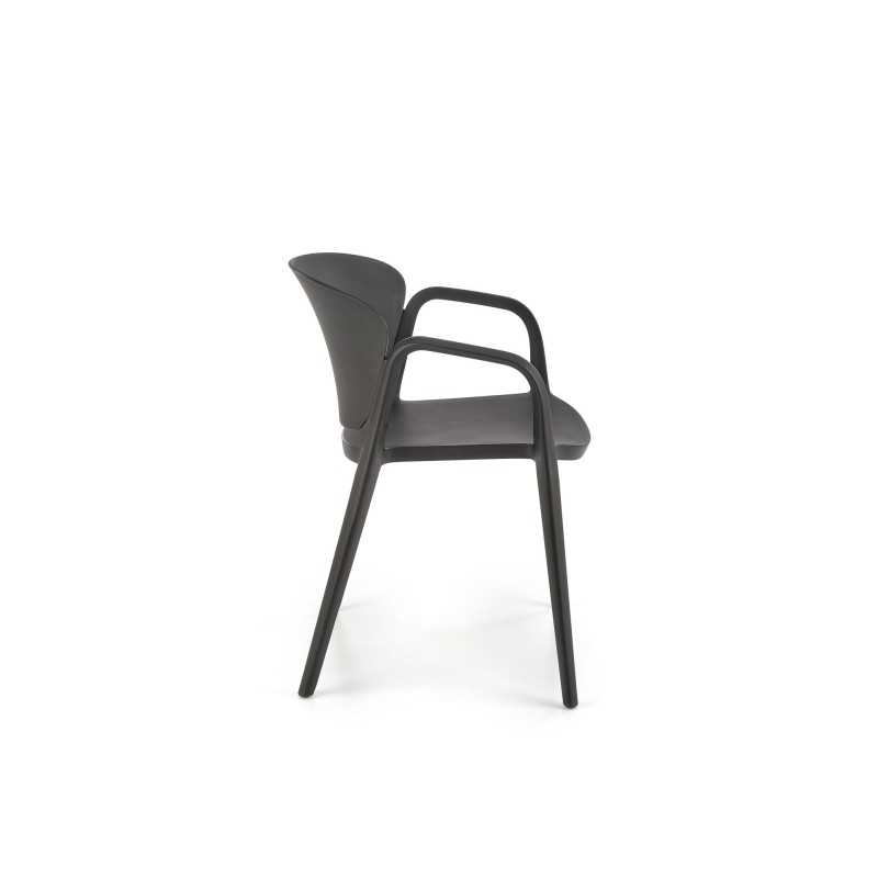 'K491 Black Plastic Chair' 'K491 Black Plastic Chair'