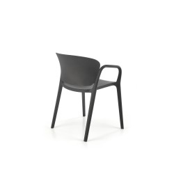 'K491 Black Plastic Chair' 'K491 Black Plastic Chair'