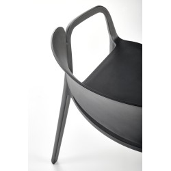 'K491 Black Plastic Chair' 'K491 Black Plastic Chair'