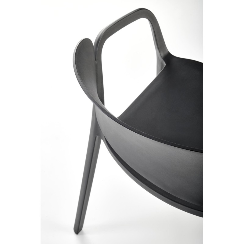 'K491 Black Plastic Chair' 'K491 Black Plastic Chair'