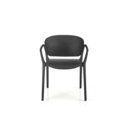 'K491 Black Plastic Chair' 'K491 Black Plastic Chair'