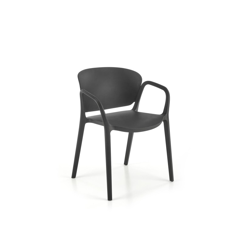 'K491 Black Plastic Chair' 'K491 Black Plastic Chair'