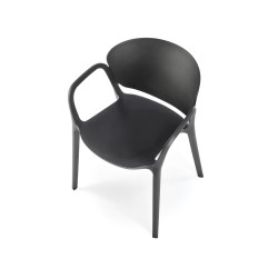 'K491 Black Plastic Chair' 'K491 Black Plastic Chair'