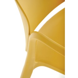 K491 krzesło plastik musztardowy (1p 4szt) K491 krzesło plastik musztardowy (1p 4szt)
