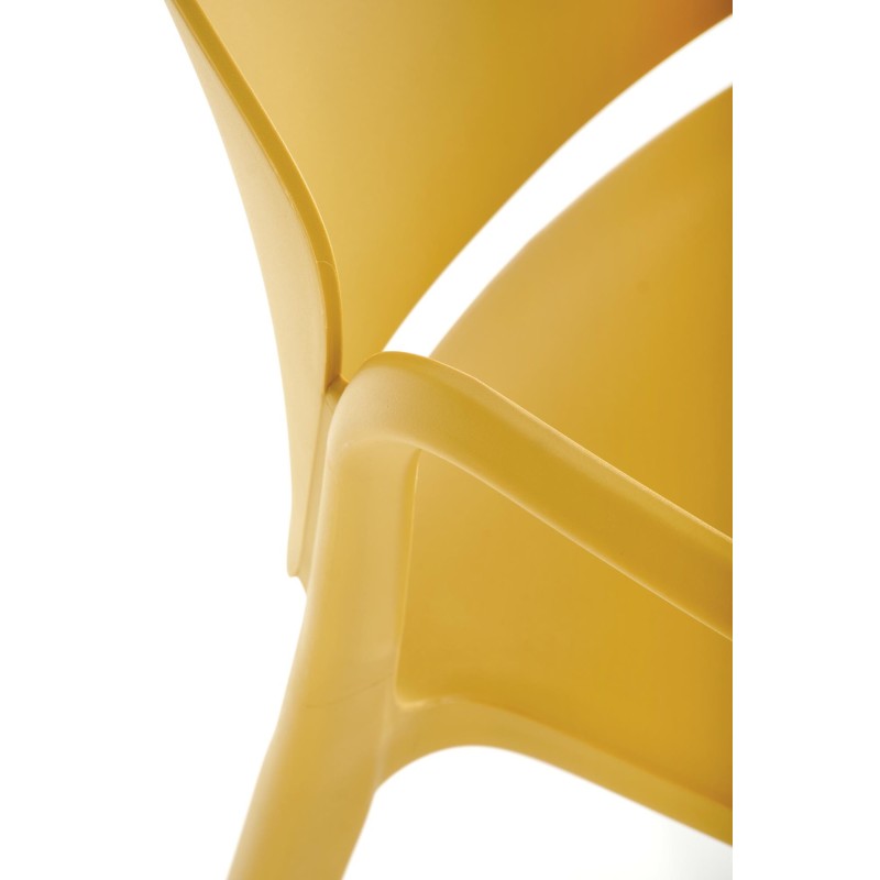 K491 krzesło plastik musztardowy (1p 4szt) K491 krzesło plastik musztardowy (1p 4szt)