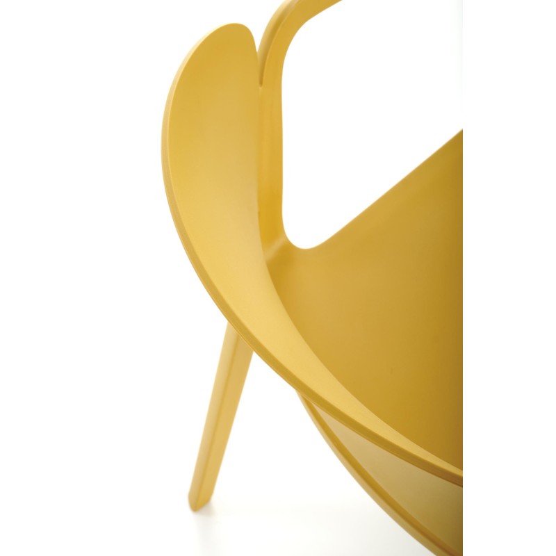 K491 krzesło plastik musztardowy (1p 4szt) K491 krzesło plastik musztardowy (1p 4szt)