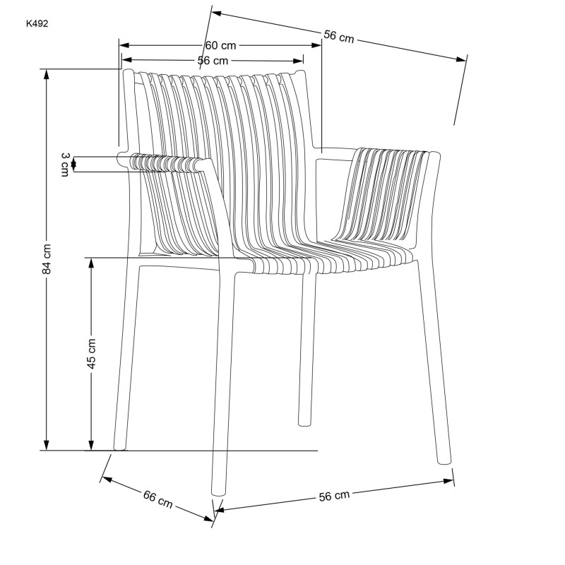 'K492 Black Chair' 'K492 Black Chair'