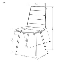 'K493 Ash Grey Chair' 'K493 Ash Grey Chair'