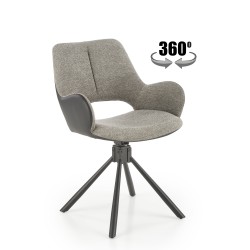 'K494 Ash Grey / Black Chair' 'K494 Ash Grey / Black Chair'