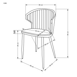 'K496 Ash Grey Chair' 'K496 Ash Grey Chair'