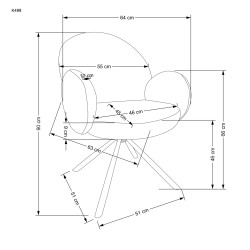 K498 krzesło cappuccino (1p 2szt) K498 krzesło cappuccino (1p 2szt)