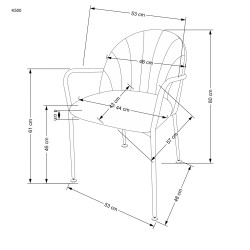 'K500 Beige / Black Chair' 'K500 Beige / Black Chair'