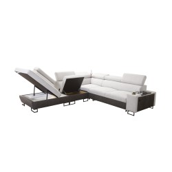 Prestige IX Ecksofa mit Schlaffunktion und USB-Anschluss - Weich im Griff, Freya 210.24 + Tauro 8207 Prestige IX Ecksofa mit Schlaffunktion und USB-Anschluss - Weich im Griff, Freya 210.24 + Tauro 8207