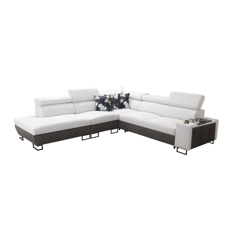 Prestige IX Ecksofa mit Schlaffunktion und USB-Anschluss - Weich im Griff, Freya 210.24 + Tauro 8207 Prestige IX Ecksofa mit Schlaffunktion und USB-Anschluss - Weich im Griff, Freya 210.24 + Tauro 8207