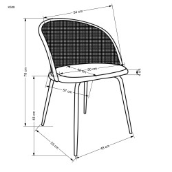K508 krzesło ciemny zielony (1p 4szt) K508 krzesło ciemny zielony (1p 4szt)