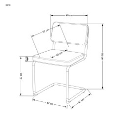 K510 krzesło popielaty (1p 4szt) K510 krzesło popielaty (1p 4szt)