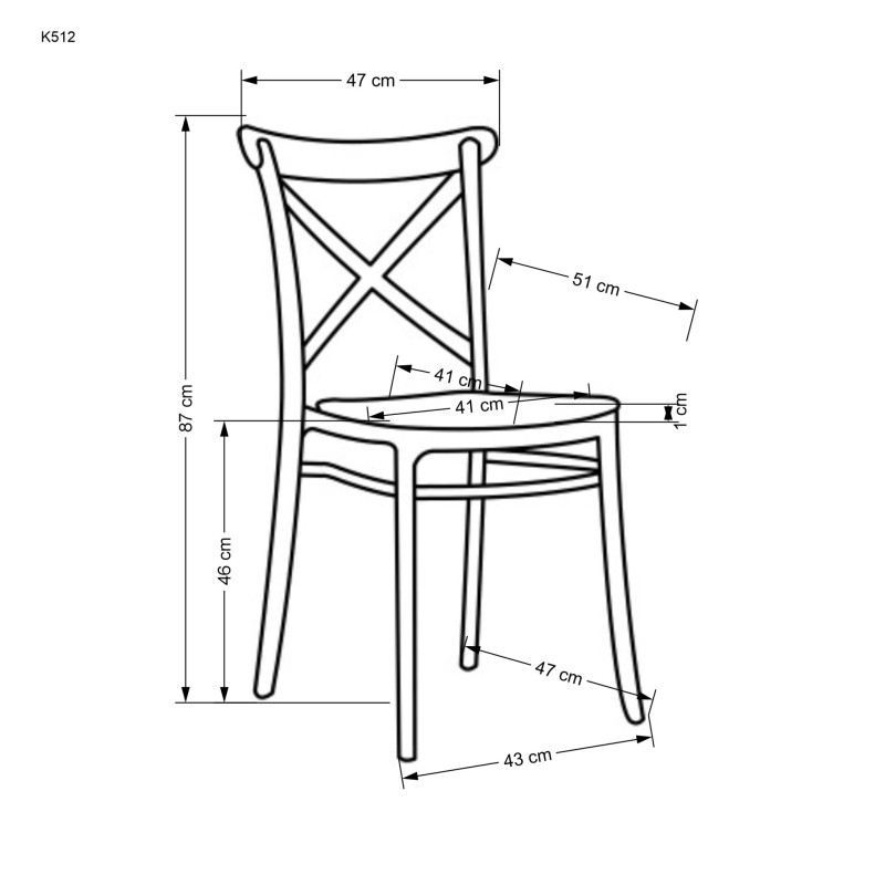 'K512 Black / Brown Chair' 'K512 Black / Brown Chair'