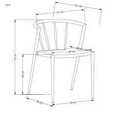 K515 krzesło naturalny (1p 4szt) K515 krzesło naturalny (1p 4szt)