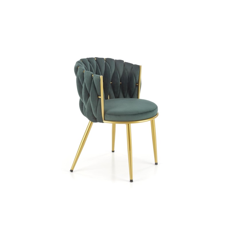 'K517 Dark Green / Gold Chair' 'K517 Dark Green / Gold Chair'