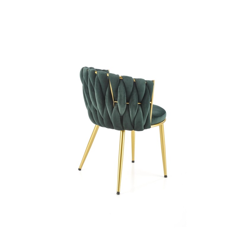 'K517 Dark Green / Gold Chair' 'K517 Dark Green / Gold Chair'
