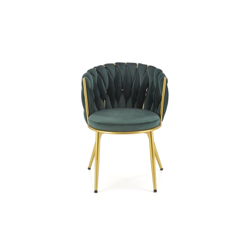 'K517 Dark Green / Gold Chair' 'K517 Dark Green / Gold Chair'