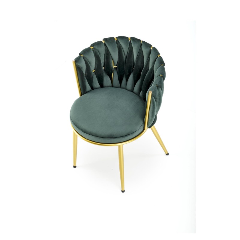 'K517 Dark Green / Gold Chair' 'K517 Dark Green / Gold Chair'