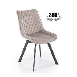 'K520 Chair Legs - Black, Seat - Beige' 'K520 Chair Legs - Black, Seat - Beige'