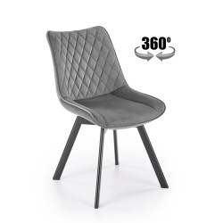 'K520 Chair Legs - Black, Seat - Dark Ash' 'K520 Chair Legs - Black, Seat - Dark Ash'